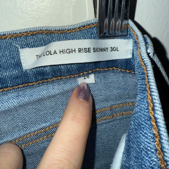 Aritzia Denim Forum The Lola High Waisted Skinny Jeans Size 28 L - Picture 9 of 12